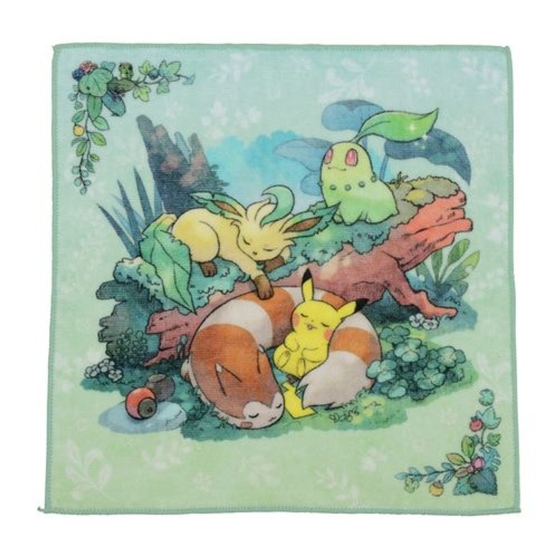 Pokemon Center Original Forest’s Gifts – Mini Hand Towel – Taking a Nap –
