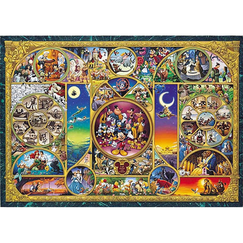 Tenyo Japan Jigsaw Puzzle D-108-876 Disney All Characters (108 Pieces)