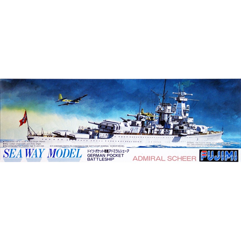 Fujimi SWM34 German BattleShip Admiral Scheer 1/700 Scale Kit