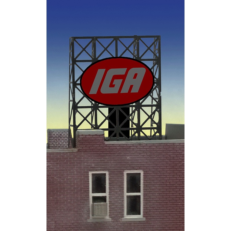 IGA Roof Top sign