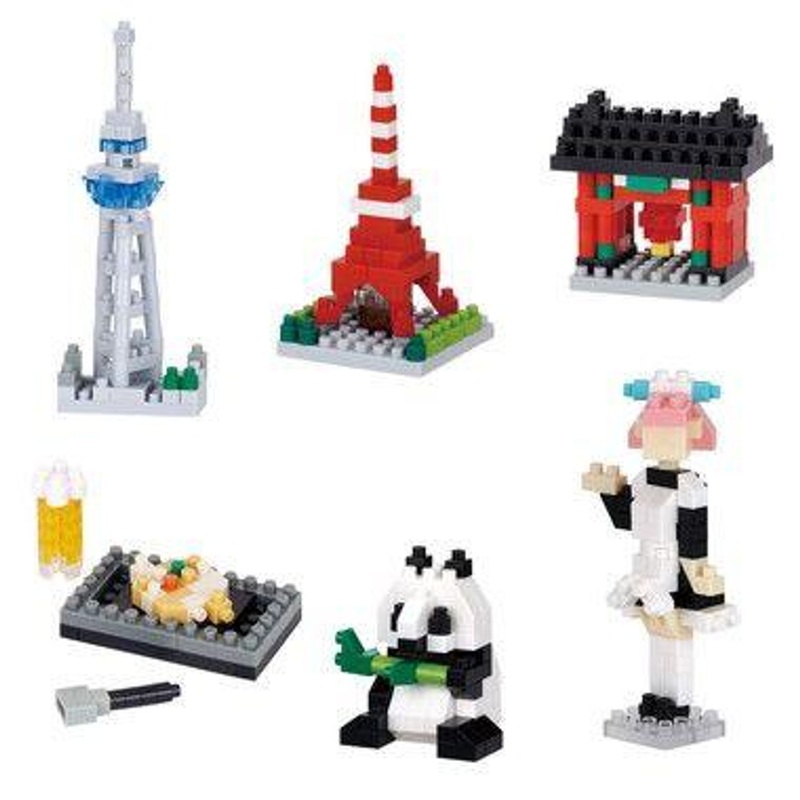 Kawada nanoblock mininano Tokyo (6pcs Complete BOX)