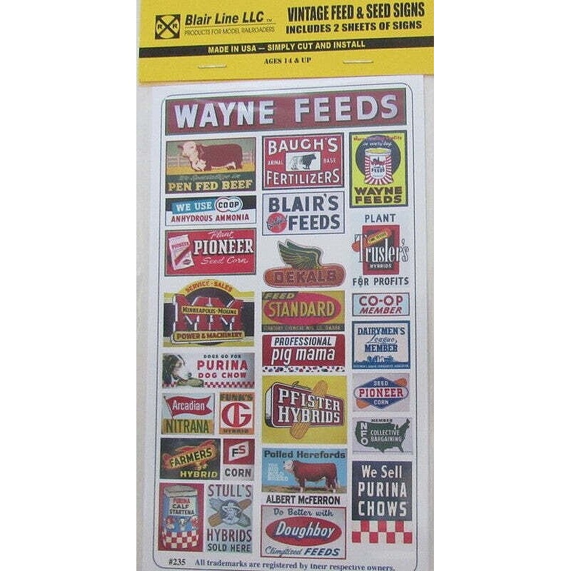 O VINTAGE FEED&SEED SIGN