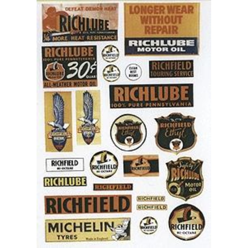 Vintage Gas Station Signs Richfield