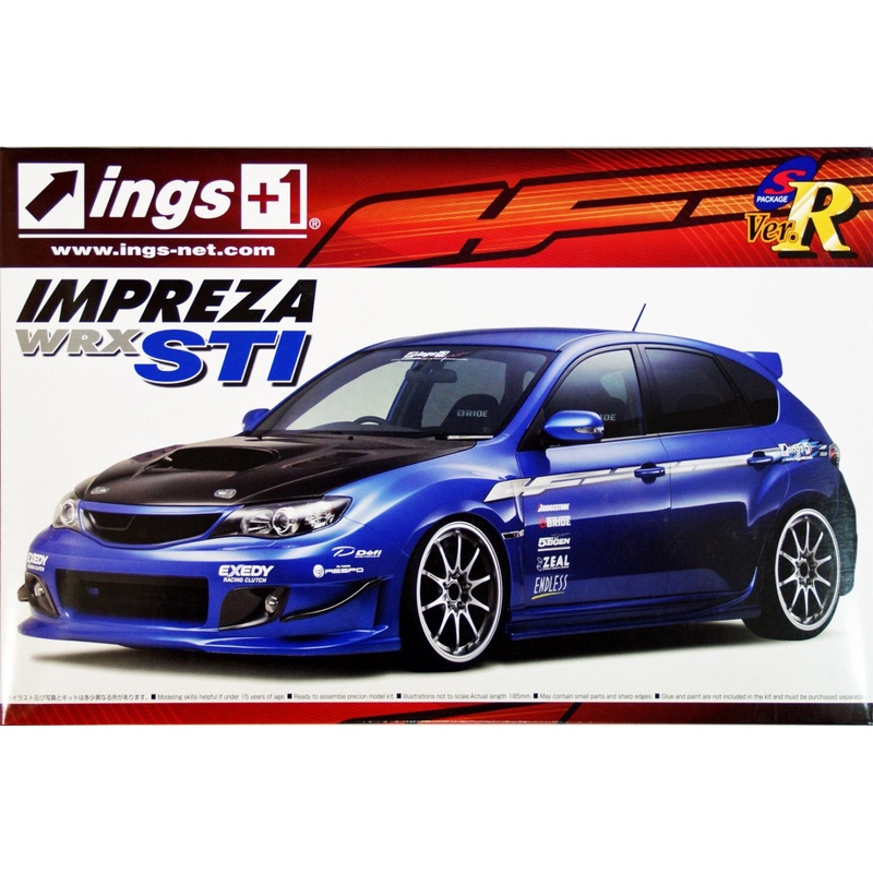 Aoshima 50545 Subaru GRB Impreza WRX STI ings Version 1/24 Scale Kit