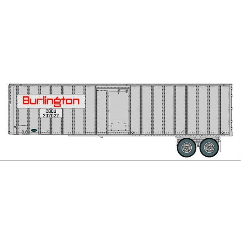 Chicago, Burlington & Quincy Flexi-Van 40′ Trailer (2)