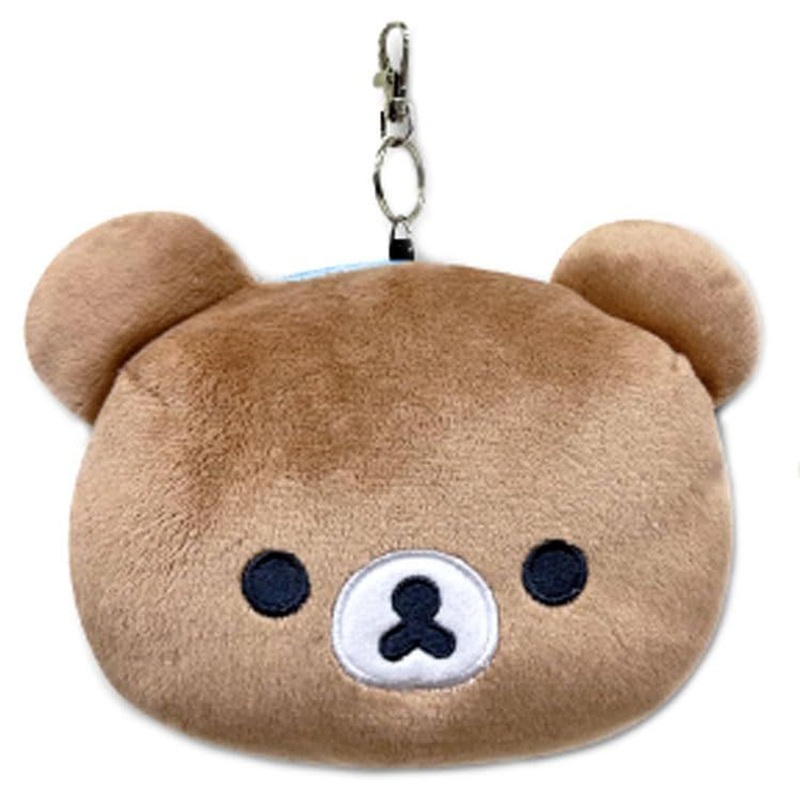 Hatakeyama Shoji Rilakkuma Face Pass Holder With Reel (Rilanowa Rilakkuma)
