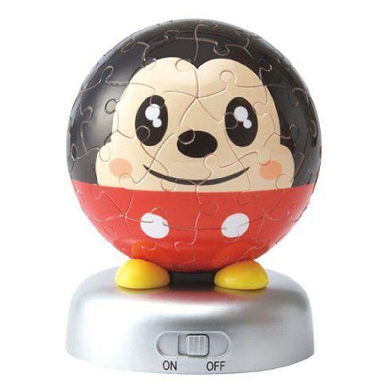 Yanoman 2003-400 Jigsaw Puzzle 3D Lantern Egg Mickey Mouse (60 Pieces)