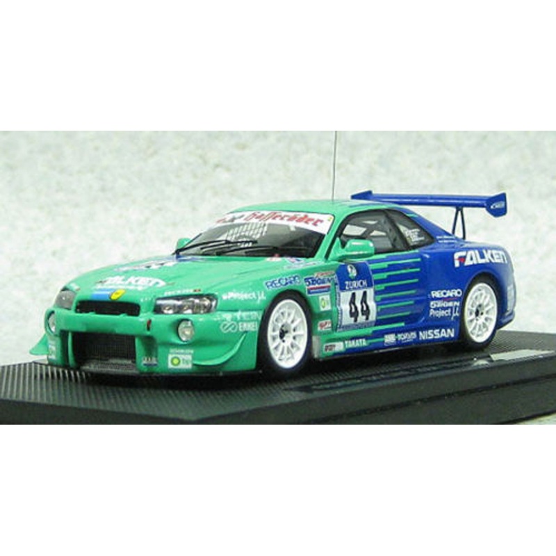 Ebbro 44481 FALKEN Nissan Skyline GT-R R34 #.44 Nurburgring 24H 1/43 Scale