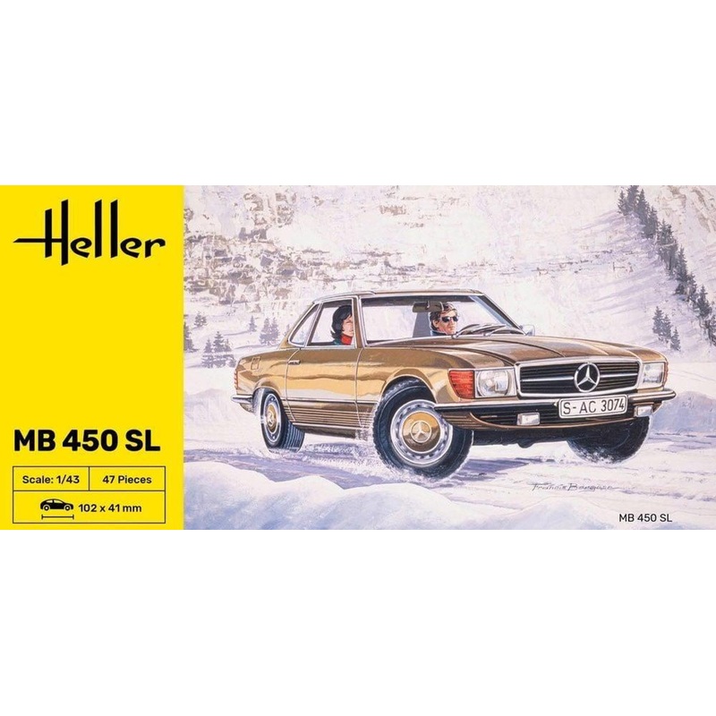 Heller 1/43 MB 450SL Plastic Model