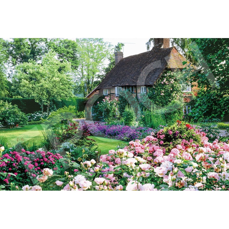 Jigsaw Puzzle Cottage in the Flower Garden (2016 Pieces)