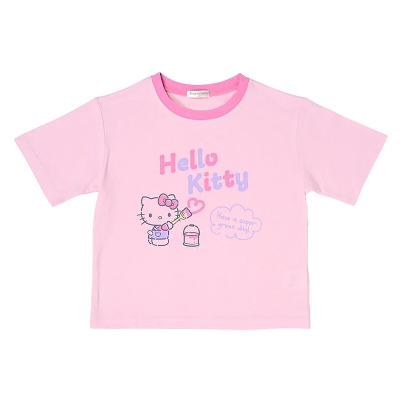 Sanrio Other Kids Short Sleeve T-Shirt Hello Kitty Pink 110cm