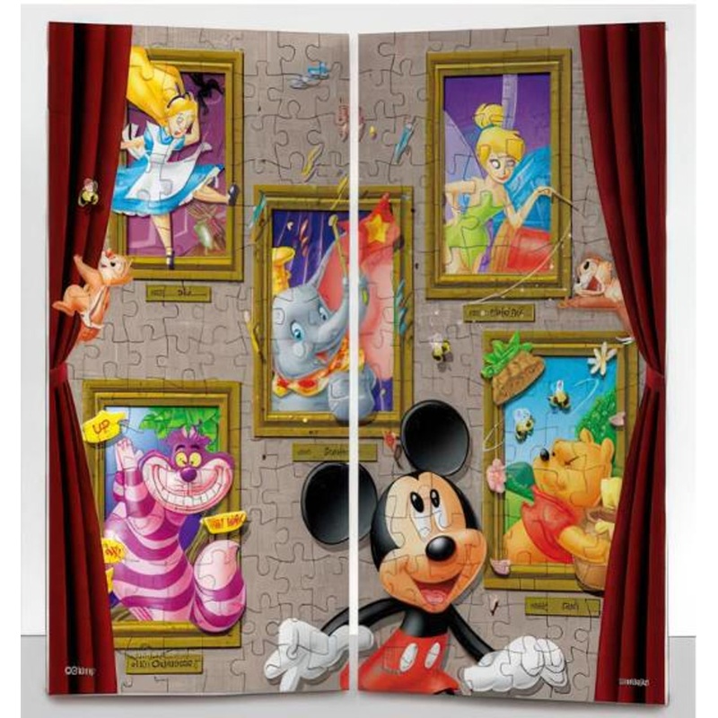 Yanoman No.2300-12 Jigsaw Puzzle 120-piece  2 Art Stand Puzzle Magical Museum with Mickey Mouse (120 Pieces)