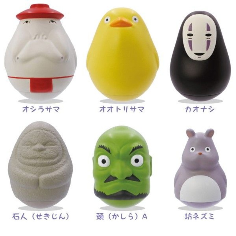 Ensky Studio Ghibli Spirited Away Daruma Figure Collection 6pcs Box