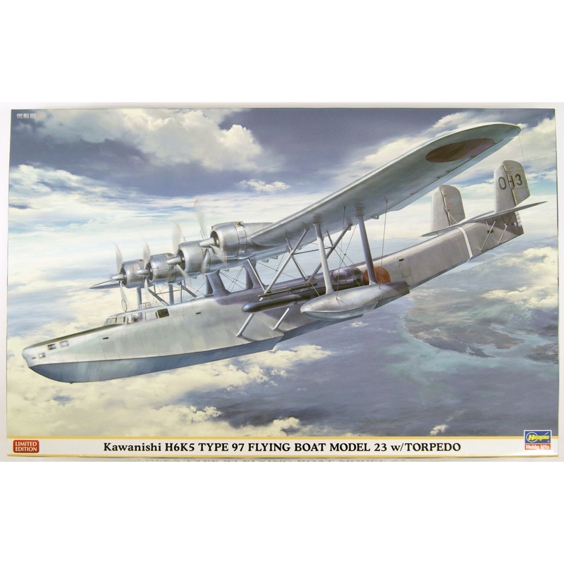 Hasegawa 02163 Kawanishi H6K5 Type 97 Flying Boat Model 23 with Torpedo 1/72 Scale Kit