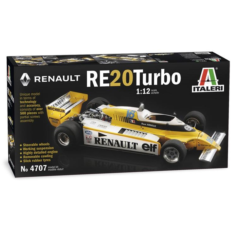 Platz 1/12 Renault F1 RE20 Turbo (Japanese Manual Included) Plastic Model