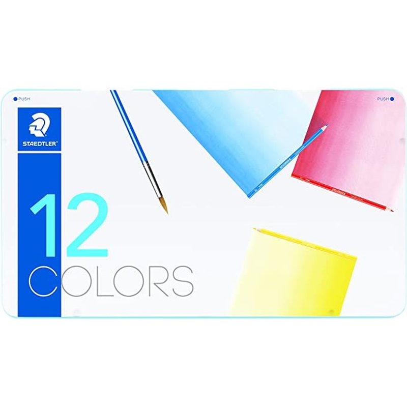 Staedtler Noris Watercolor Pencil Can 12 Color Set