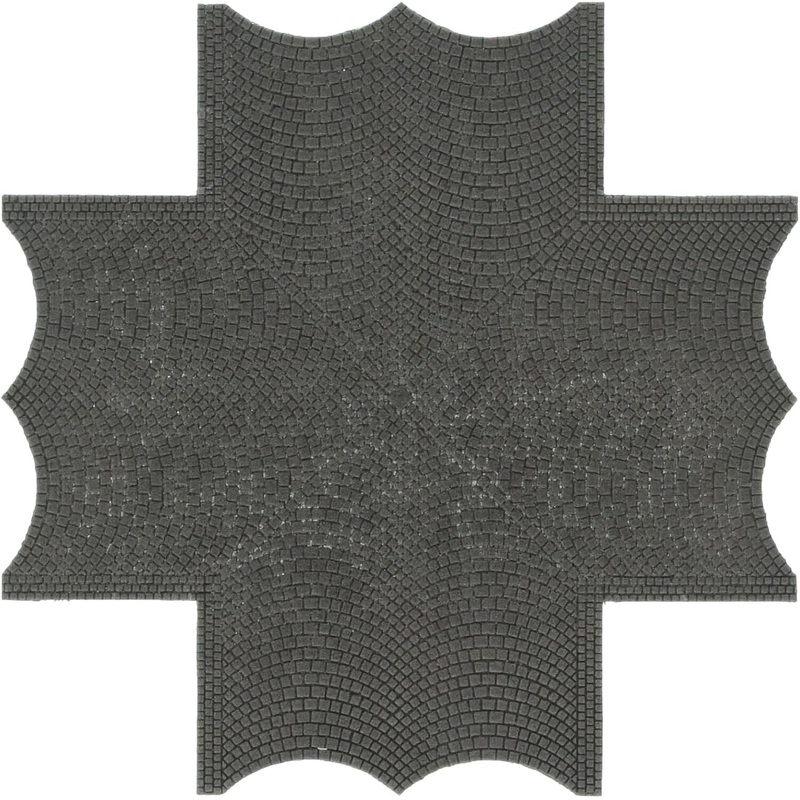 Street Plate Cobblestone 3 Pieces X-Crossing