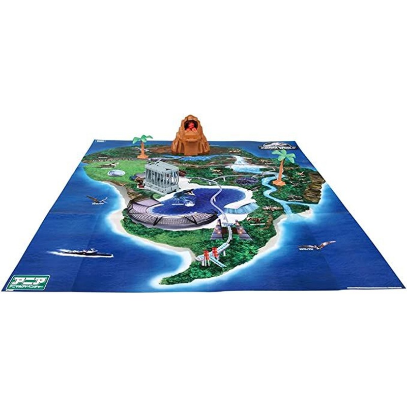 Takara Tomy Ania Jurassic World Large Dinosaur Kingdom Map Set