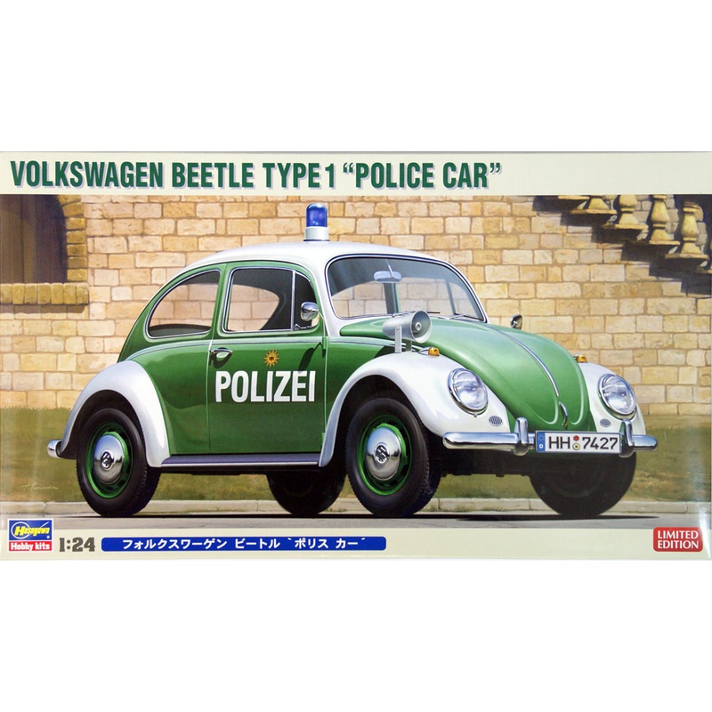 Hasegawa 20251 Volkswagen Beetle Type 1 Police Car (Polizei) 1/24 Scale Kit