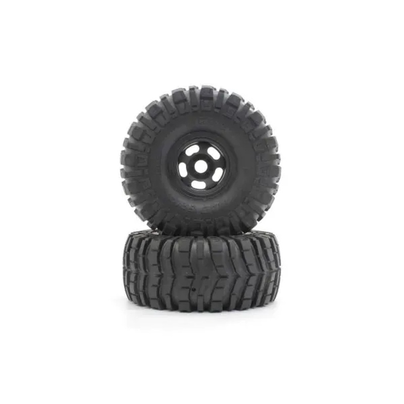 Kyosho MATH002BK Tire with Wheel (Black/MAD CRUSHER/2 pcs)