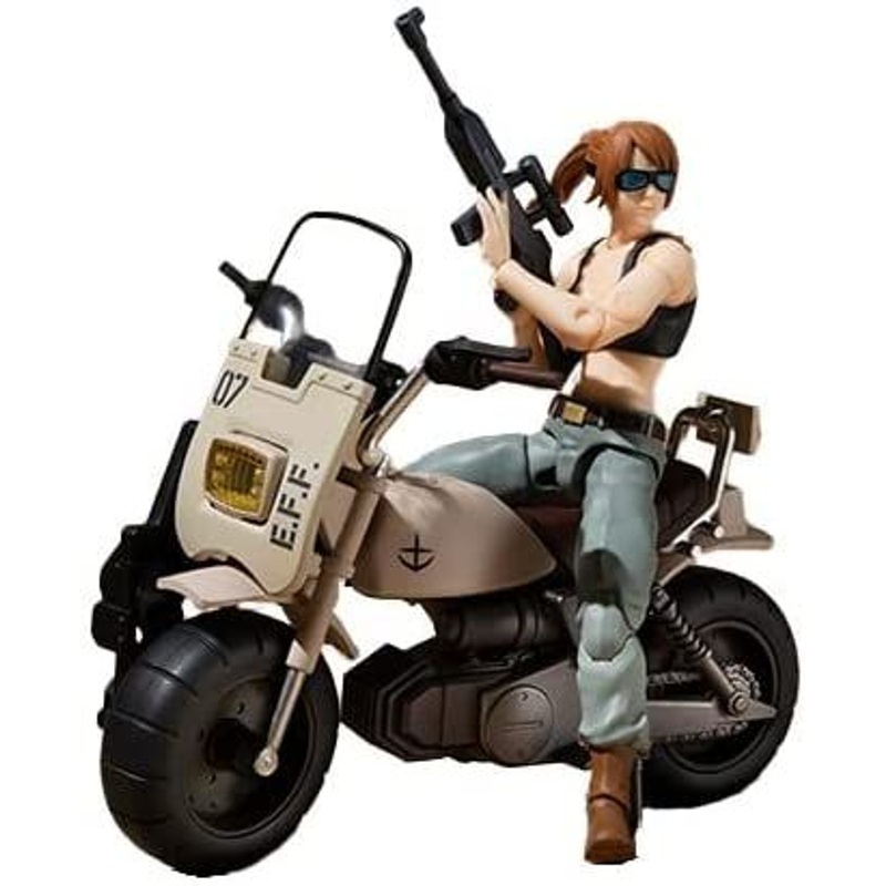 Megahouse G.M.G. The 08th MS Team U.N.T. V-SP09 Common soldier & Federal Soldier Bike Figure (Mobile Suit Gundam)