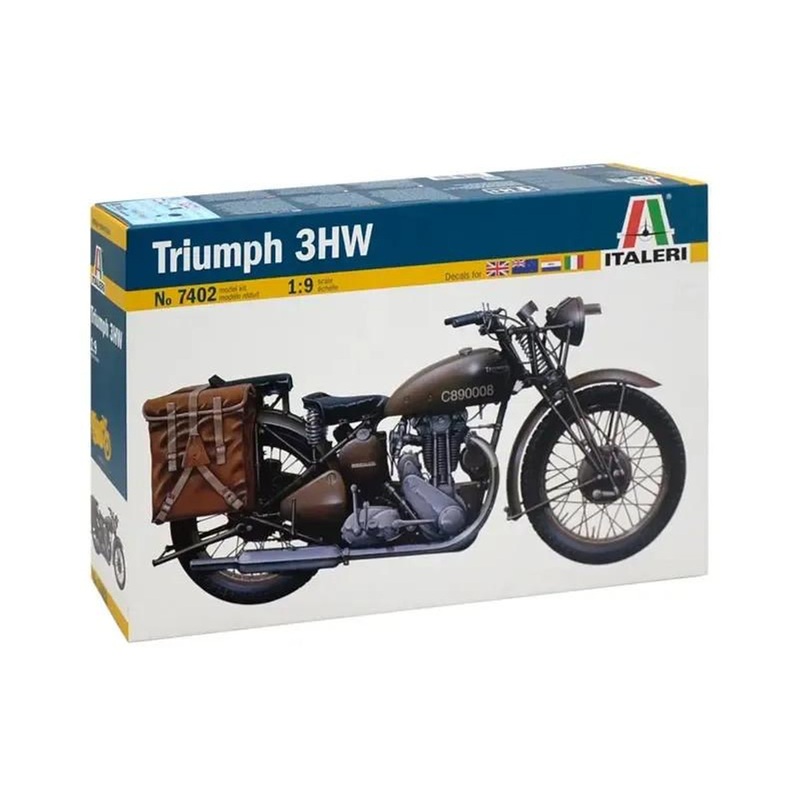 Platz 1/9 Triumph 3HW WWII Military Type Motorcycle Plastic Model