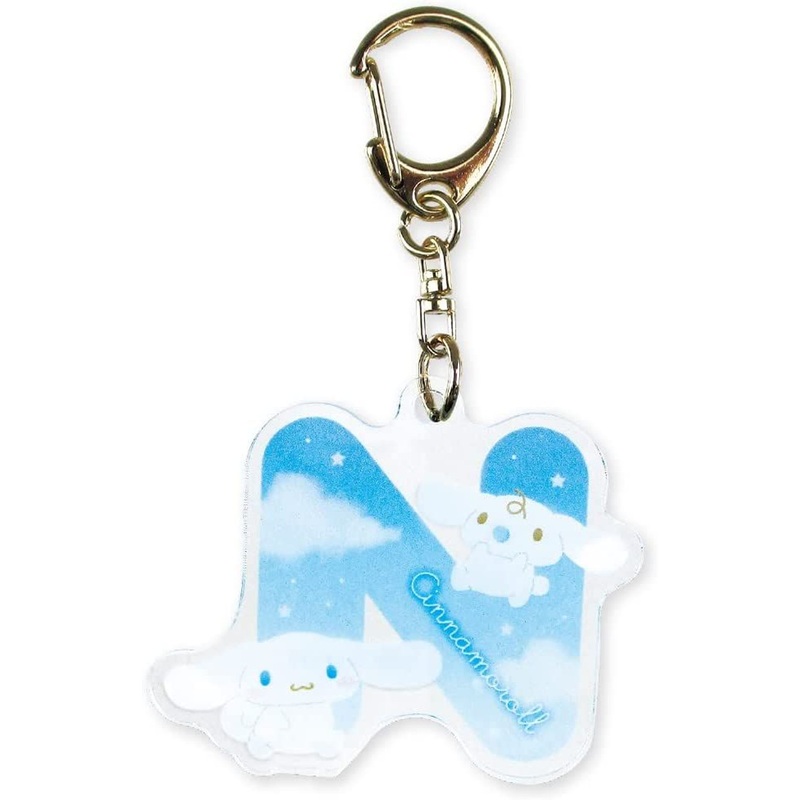 T’s Factory Sanrio Initial Acrylic Keychain Cinnamoroll & Milk N