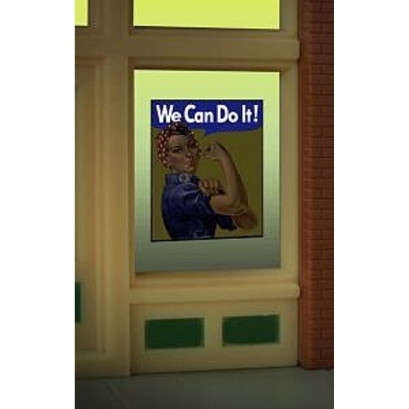 We Can Do It window sign
