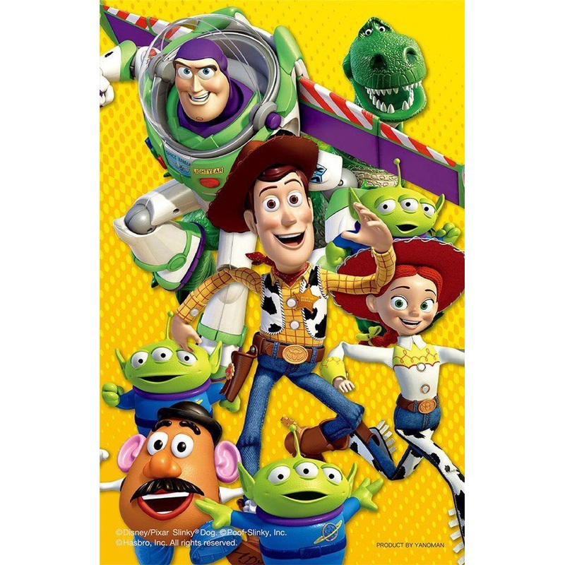 Yanoman No.2500-02 Jigsaw Puzzle Toy Story Clear Stand Puzzle Proceed with Friends! (120 Pieces)