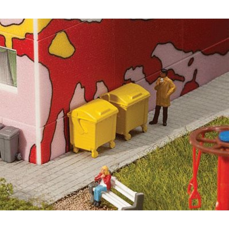 Yellow Garbage Bins (2)