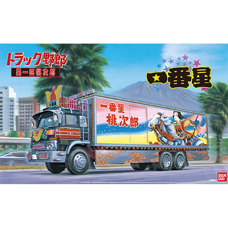 Aoshima 50514 Japanese Decoration Truck Ichiban Boshi Otoko Ippiki Momotaro 1/32 Scale Kit