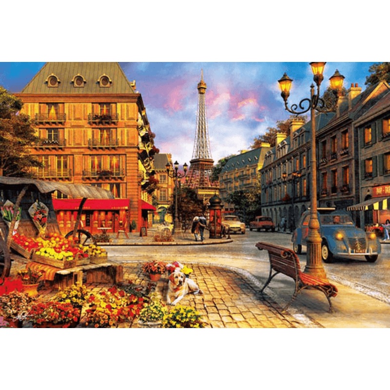 APPLEOne Jigsaw Puzzle 300-316 Dominic Davison Lamp Light in Paris (300 Pieces)