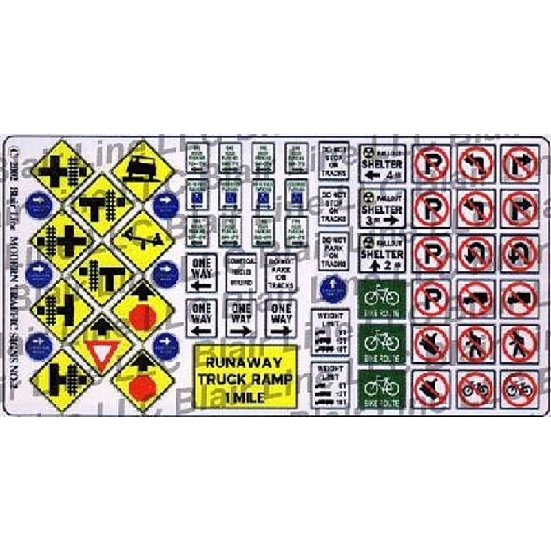 Modern Highway traffic signs (2)