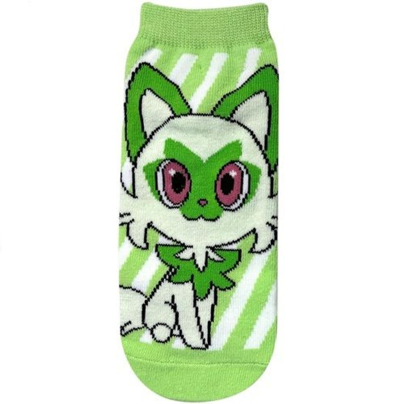 Pokemon Center Original Character Stripe Socks Sprigatito 23-25cm