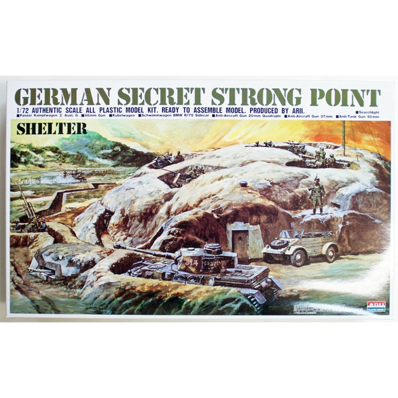 Arii 444818 German Secret Strong Point (Shelter) 1/72 Scale Kit (Microace)