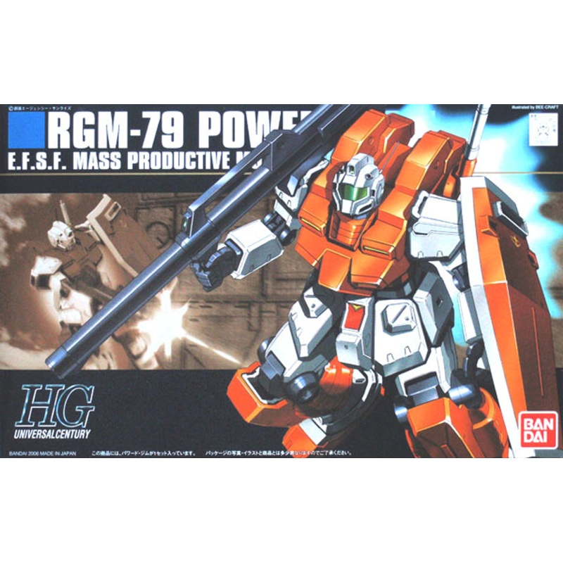 Bandai HGUC 067 Gundam RGM-79 POWERED GM 1/144 Scale Kit