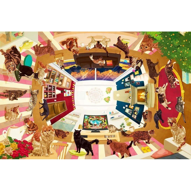 Epoch 11-483 Jigsaw Puzzle Sweet Nyan Life (Shuichi Saito) (1000 Pieces)