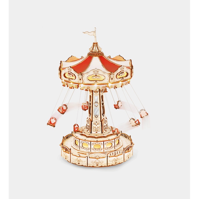 ROBOTIME DIY Miniature Kit Swing Ride (289 Pieces)