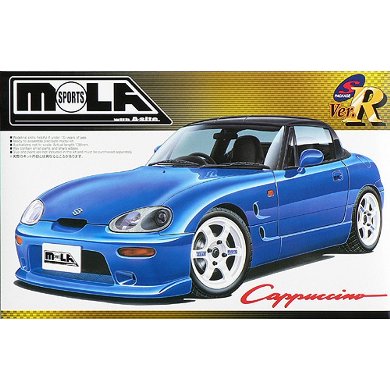 Aoshima 41529 Suzuki Cappuccino MOLA Sports Version 1/24 Scale Kit