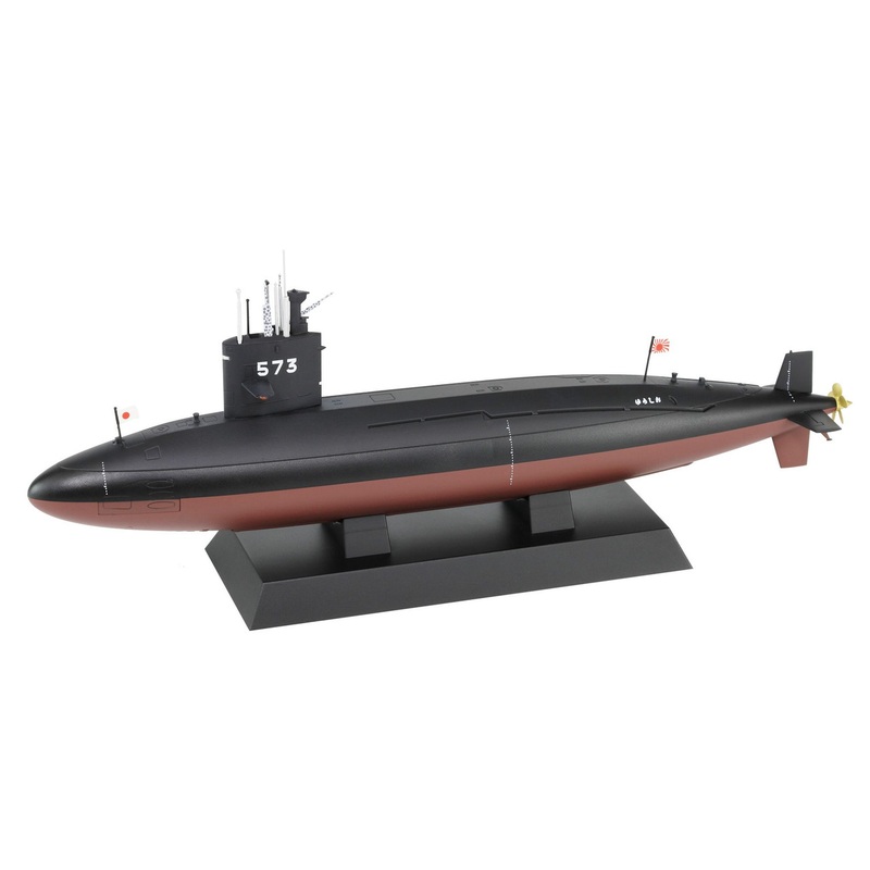 Pit-Road 1/350 JMSDF Submarine SS-573 Yushio Finished Model