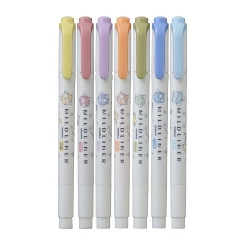 Pokemon Center Original Highlighter Mild Liner Set of 7 Jirachi