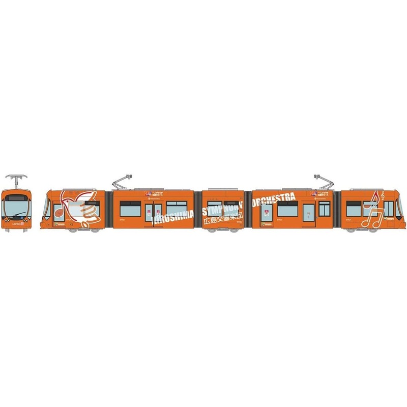 Tomytec Hiroshima Electric Railway Type 5100 No.5110 Green Mover Max Hiroshima Symphony Orchestra Design (N scale)