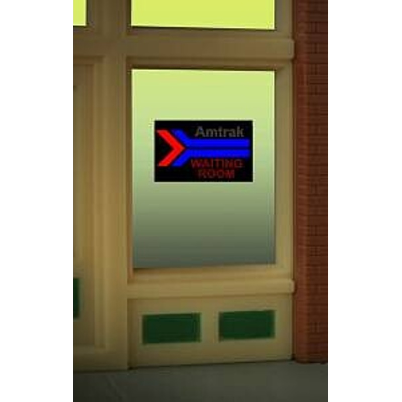 Amtrak Wndow Sign