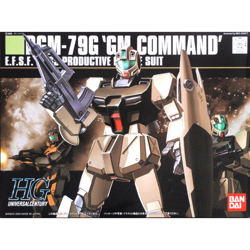 Bandai HGUC 046 Gundam RGM-79G GM COMMAND 1/144 Scale Kit