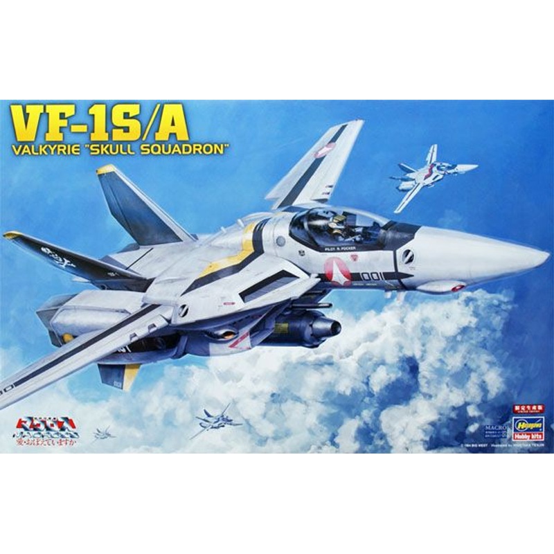 Hasegawa 1/48 VF-1S/A Valkyrie Skull Squadron Plastic Model (Macross)
