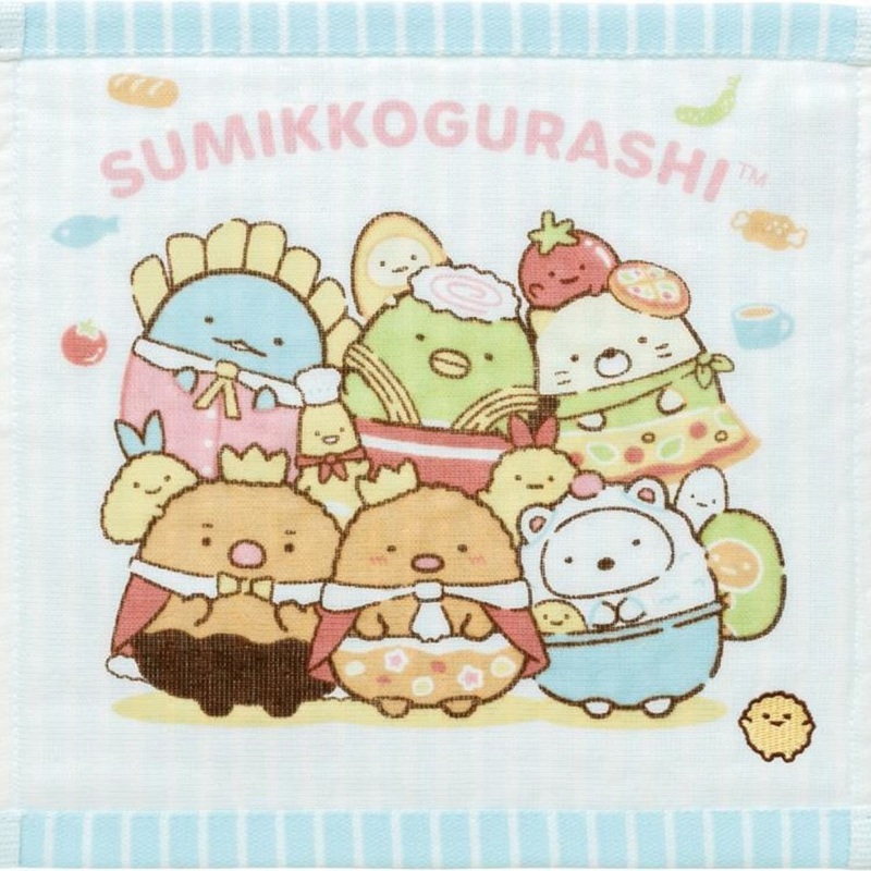 San-x Mini Towel Sumikko Gurashi Kingdom of Foods Blue
