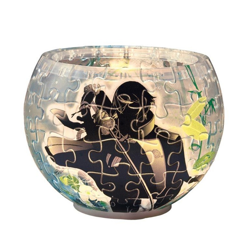 Yanoman 2201-36 3D LED Lamp Shade Puzzle Touken Ranbu – Higekiri (80 Pieces)