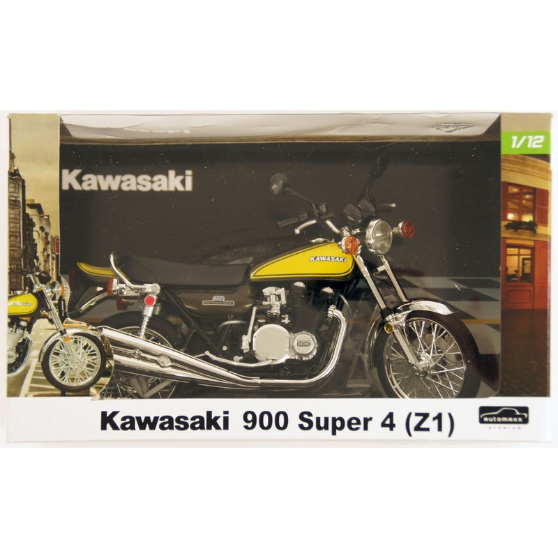 Aoshima Skynet 80962 Kawasaki 900 Super 4 (Z1) Yellow Ball 1/12 Scale