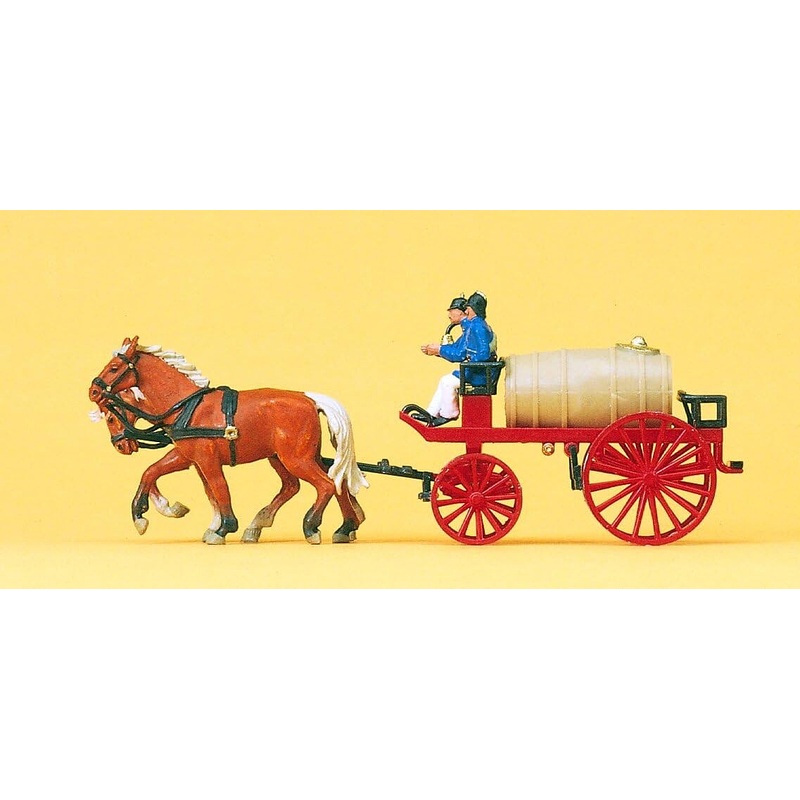 Horse-Drawn Fire Water Wagon