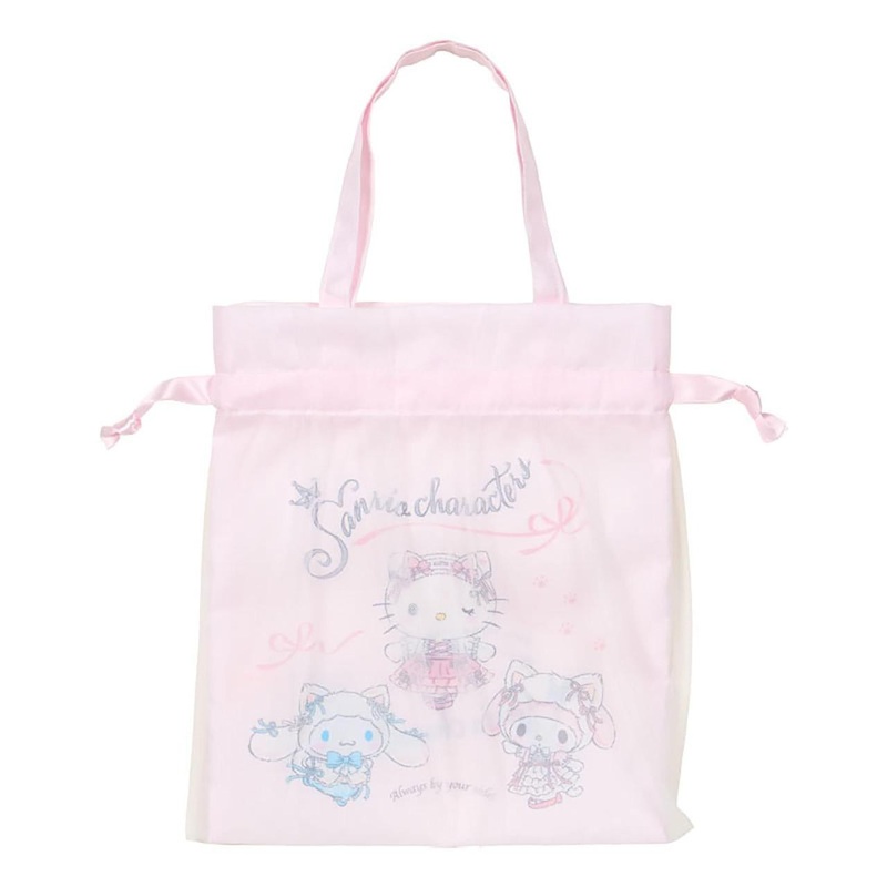 Sanrio Other Handled Pouch (White Cat Ballerina) Characters 463183